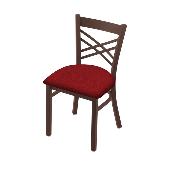 620 Catalina 18" Chair with Bronze Finish and Graph Ruby Seat